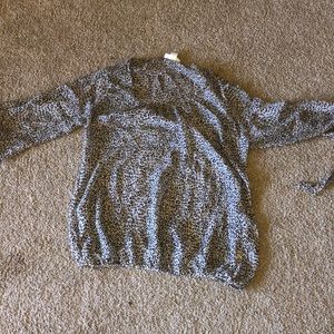 Animal print blouse